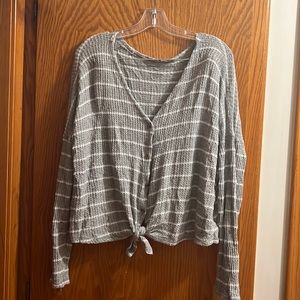 American Eagle Tie Cardigan